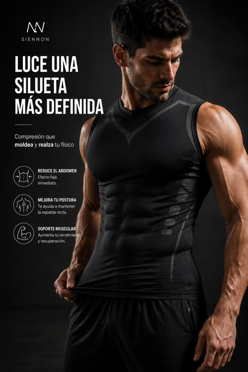 Camisilla de Compresión Premium para Hombre | Define tu Silueta al Instante