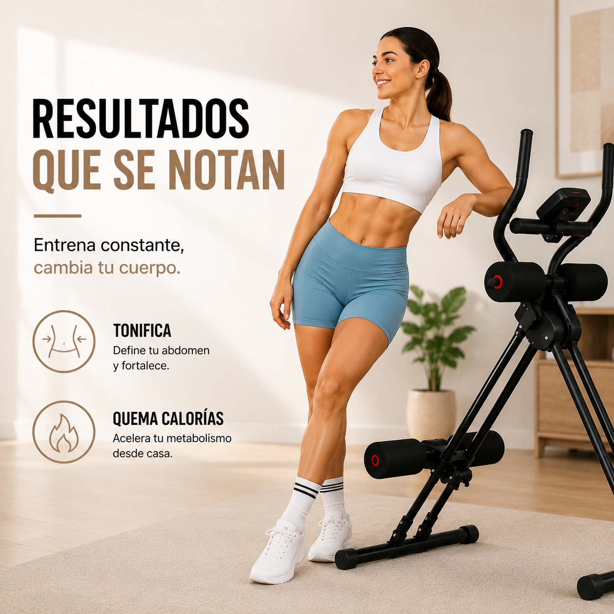Máquina Abdominal Ajustable para Entrenamiento en Casa