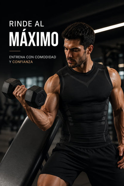 Camisilla de Compresión Premium para Hombre | Define tu Silueta al Instante